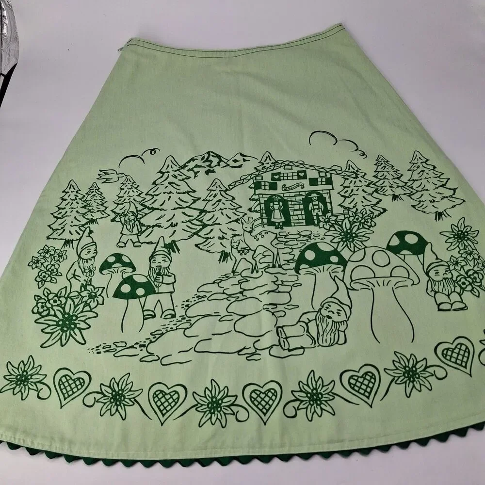 Gnome Toadstool Skirt Women Medium  Made With Love Hannah Cottagecore Fairycore